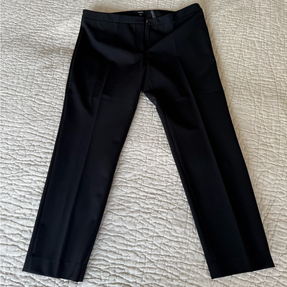 Theory Black Tailored Trousers